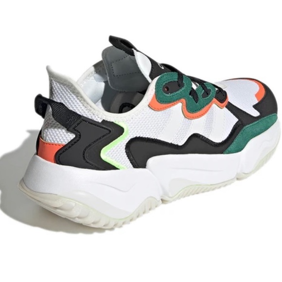Adidas mens basketball athletic shoes Nirtocgarge green white orange new shoes - Picture 7 of 10